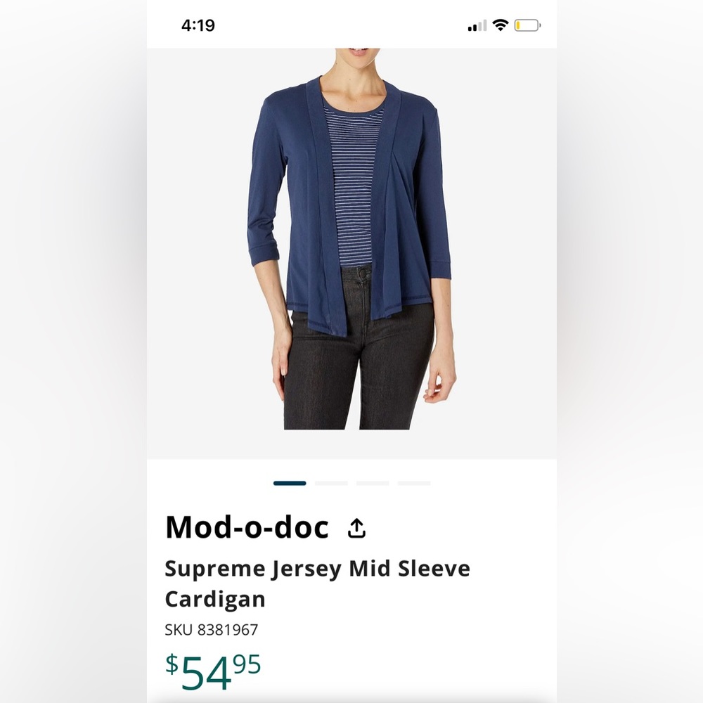 MID-SLEEVE CARDIGAN